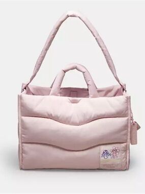 🌸Coach NWT Coachtopia Light Pink Quilted Loop Tote Bag /Top Handles & Crossbody